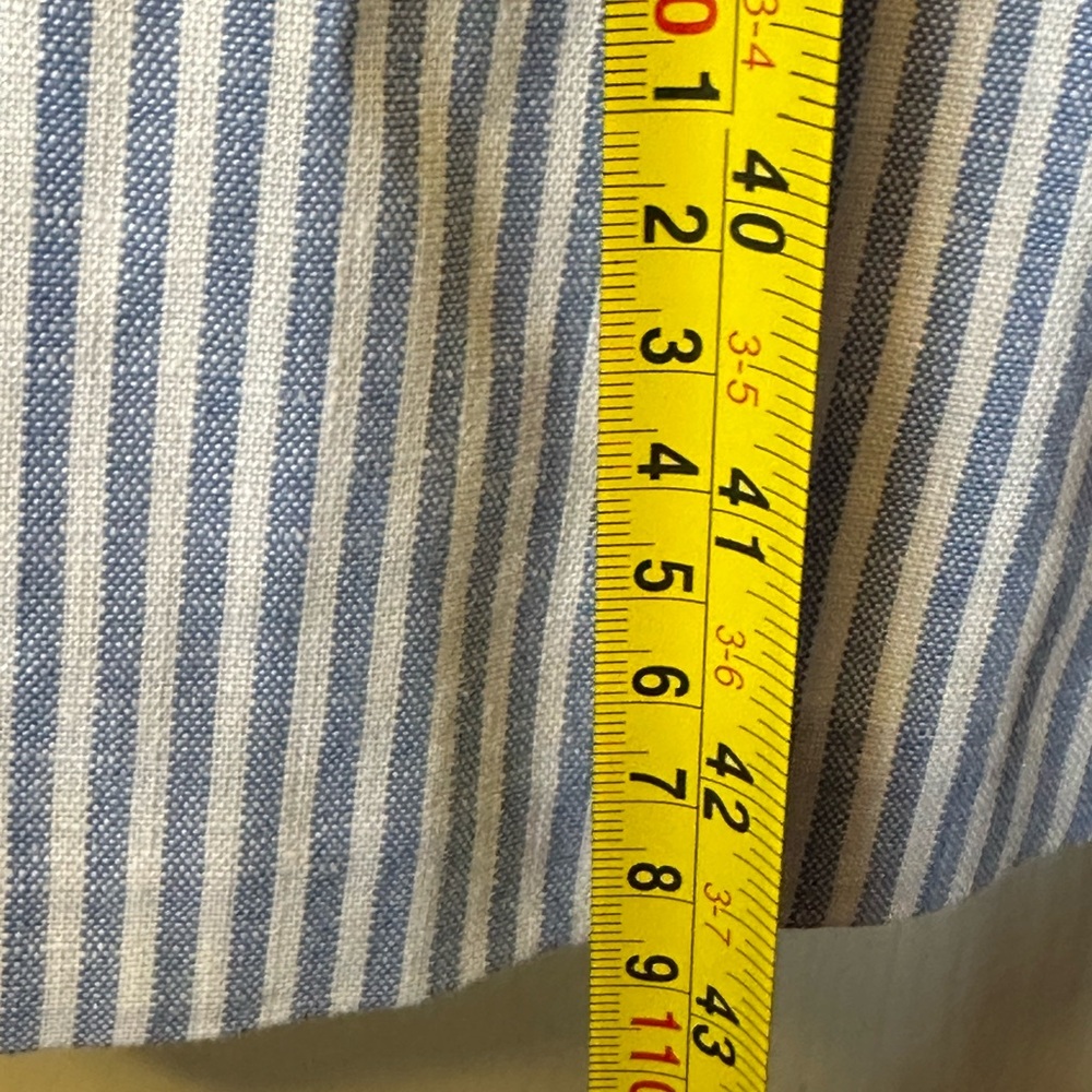 Talbots Blue and White Striped Midi Dress - Picture 8 of 10